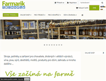 Tablet Screenshot of farmarik.cz